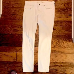 American Eagle skinny white jeans